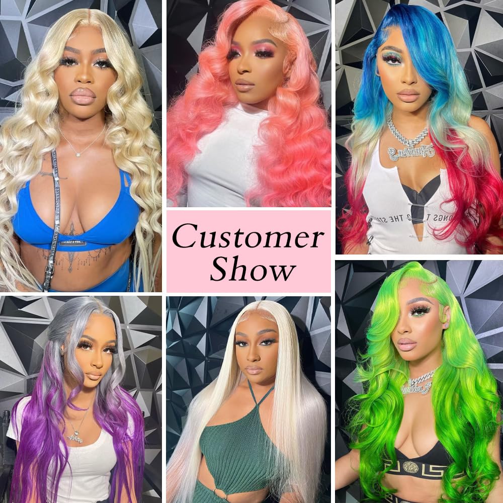 613 Blonde Color 13*6 HD Lace Front Wigs Body Wave 100% Human Hair Wigs