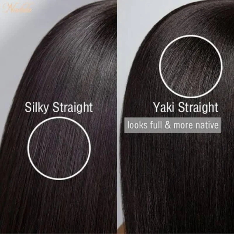 Pizazz Hair Layered Cut Yaki Straight BoB Wig Wear Go Glueless Wig Beginner Friendly 220% Density