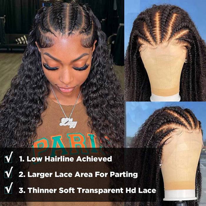 Pre-Everything Curly 13x6 Full HD Lace Frontal Wig Virgin Human Hair Natural Scalp Match All Skin Tones
