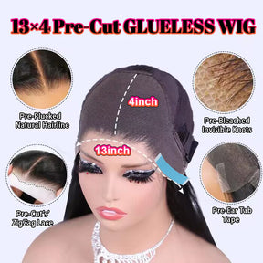 13x4 Glueless Wear Go Wigs