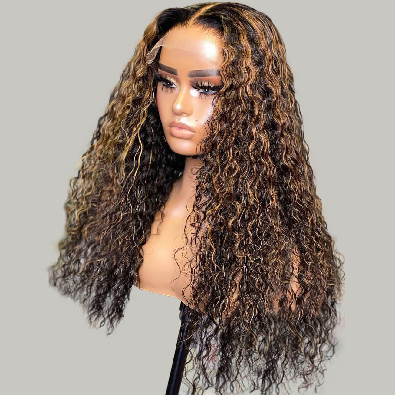 Straight Hair 4x4/8x5 Bye Bye Knots & 13x4 Pre Everything #1B/30 Highlight Colored Wigs Body Wave Wig 180% Density