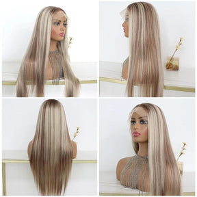 Exclusive Original Hottest Ash Blonde Highlight Lace Front Wigs #P18/613 Color Straight & Body Wave 13x4 HD Lace Human Hair Wigs