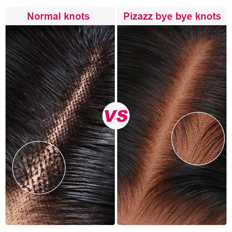 Invisible Knots Wig 8x5 & 13x4 Pre-Everything Glueless Lace Wigs Water Wave Wig With Ear Tapes Black Wigs 250% Density