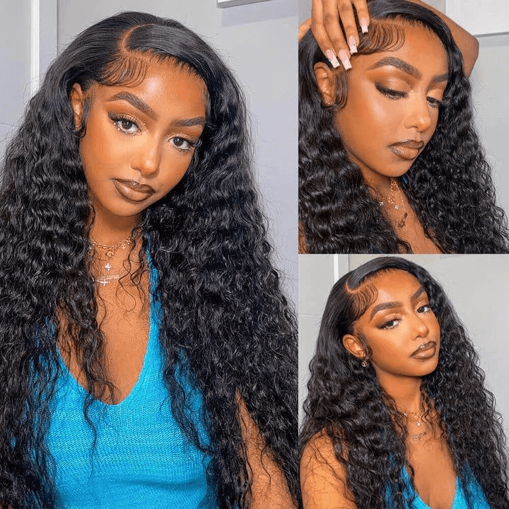 Deep Wave 13X6 New Clean And Clear HD Lace Front Wigs Human Hair Wigs For Women