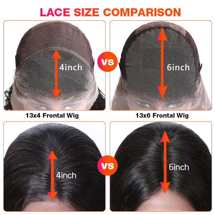 Deep Wave 13X6 New Clean And Clear HD Lace Front Wigs Human Hair Wigs For Women