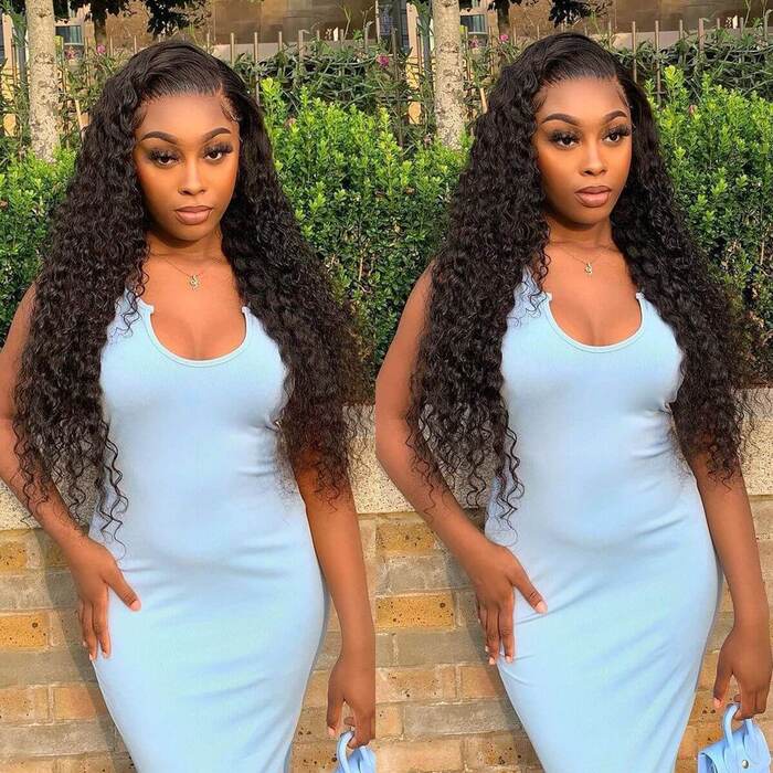 Pre-Everything Curly 13x6 Full HD Lace Frontal Wig Virgin Human Hair Natural Scalp Match All Skin Tones