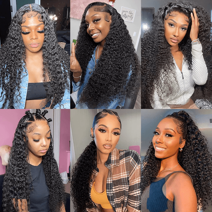 Deep Wave 360 Lace Frontal Wigs