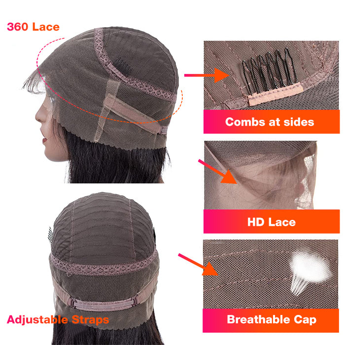 Deep Wave 360 Lace Frontal Wigs