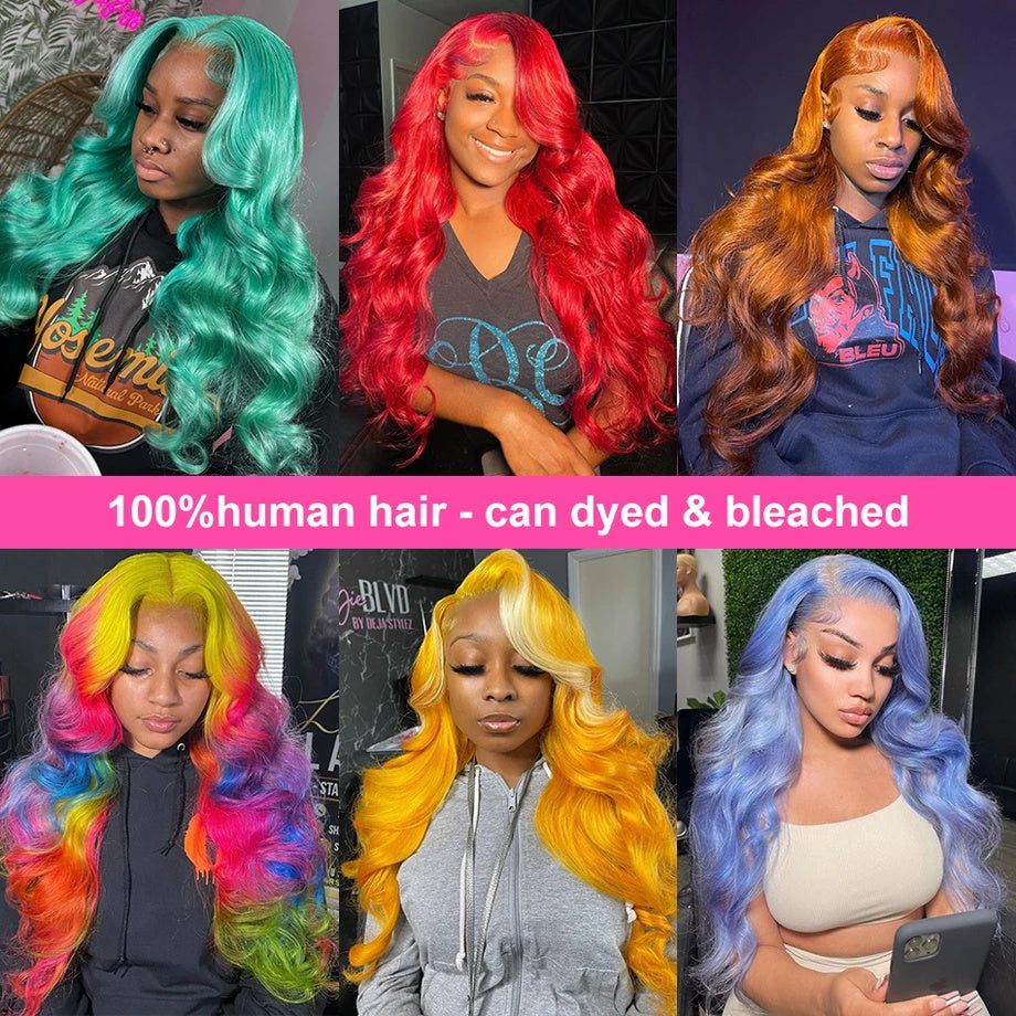 Pizazz Hair 613 Blonde Body Wave 13x6 HD Lace Front Wigs 180% Density