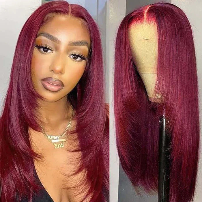 99J Burgundy Color Wigs