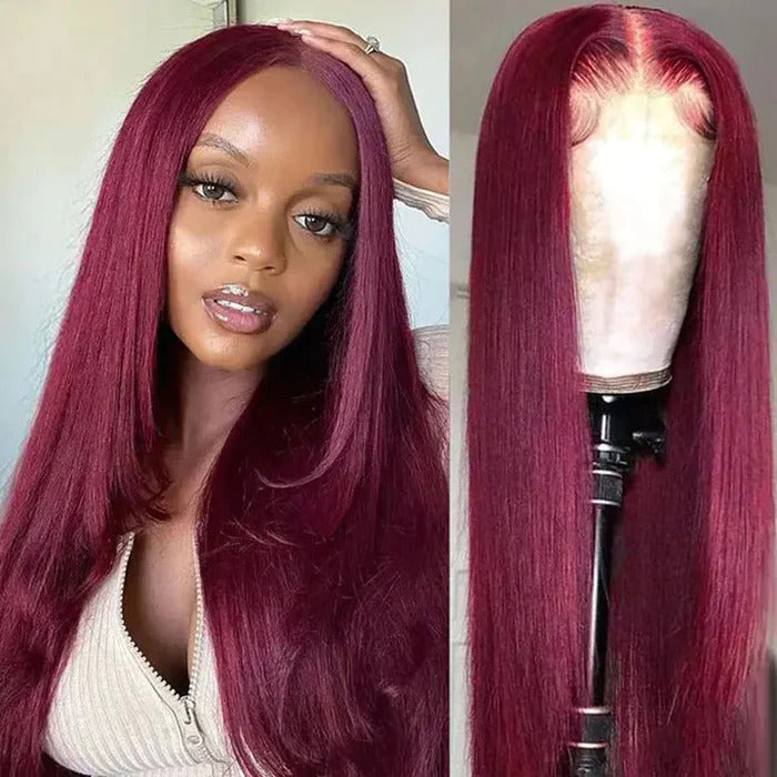 99J Burgundy Color Wigs