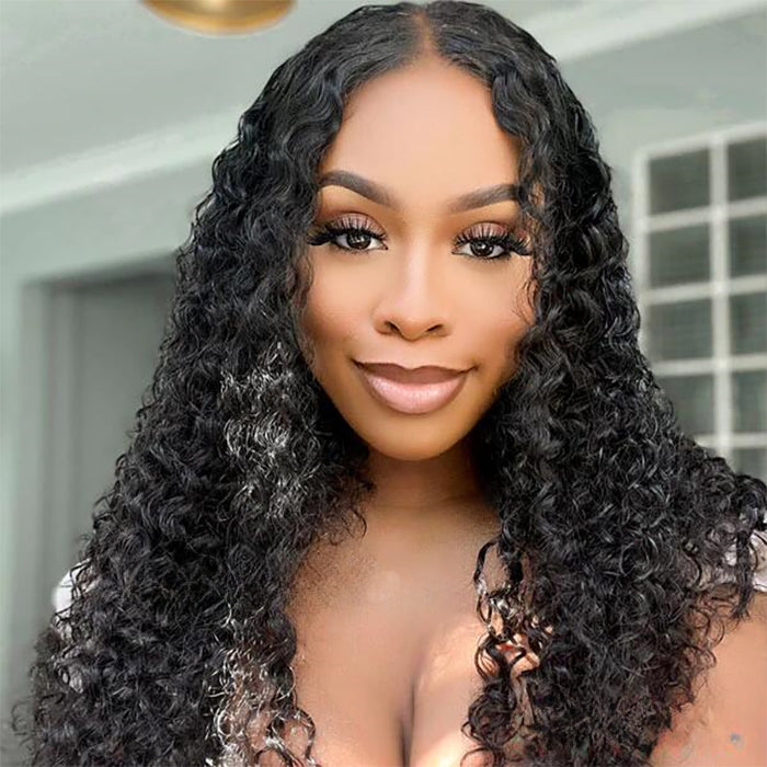 Pre-Bleached Knots Clear & Clean Hairline Glueless Wig HD Lace Front Human Hair Wig Pre-Plucked 180%