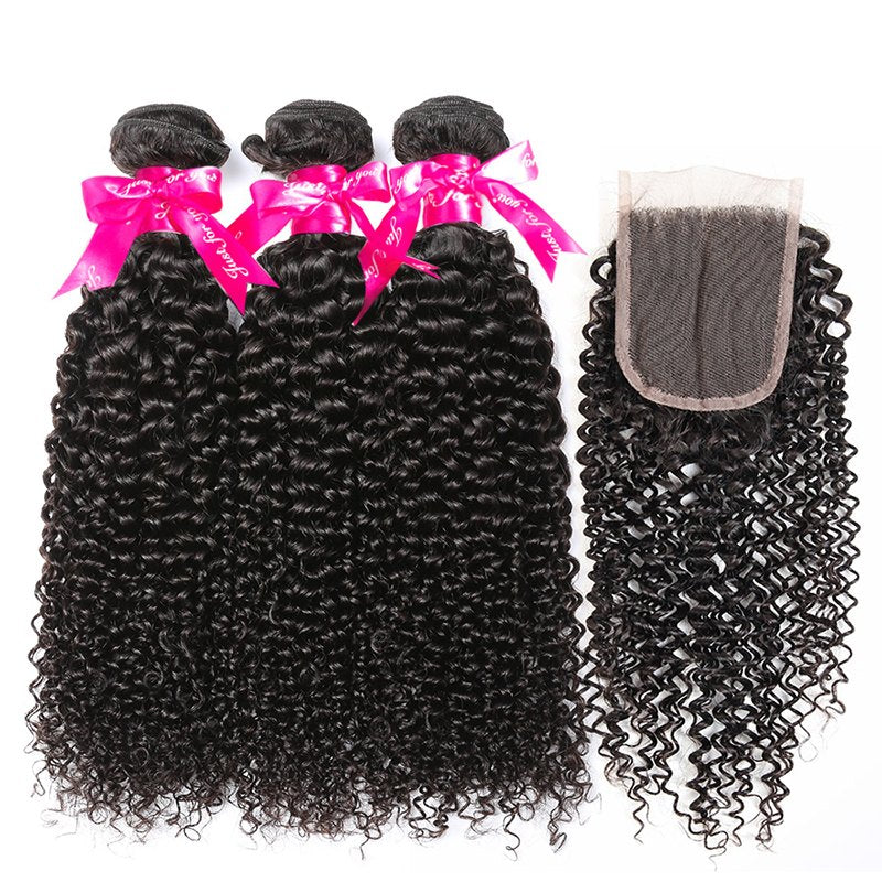 3 Bundles With 4x4 Lace Closure