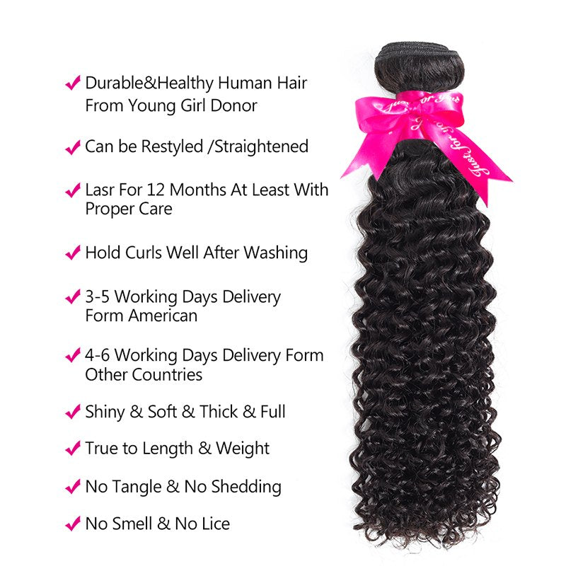 3 Bundles With 13*4 Lace Frontal
