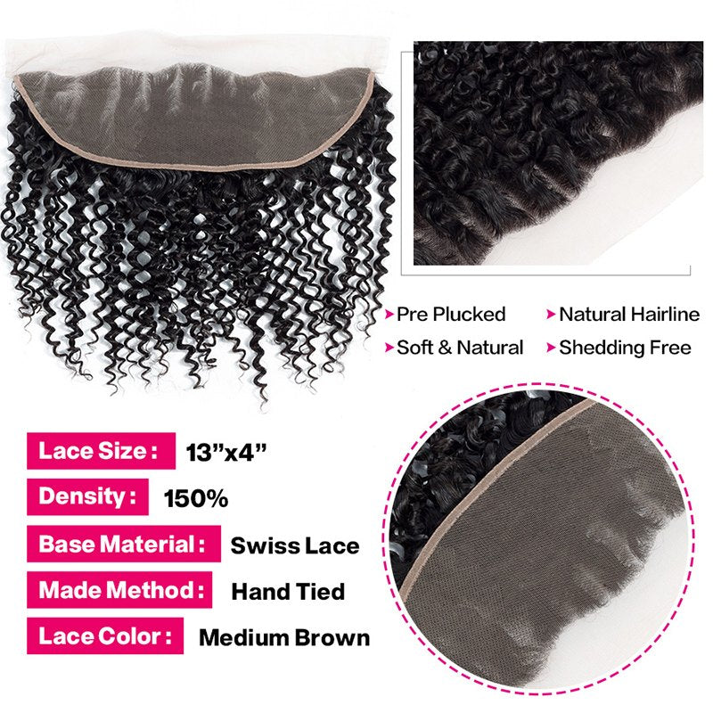 3 Bundles With 13*4 Lace Frontal