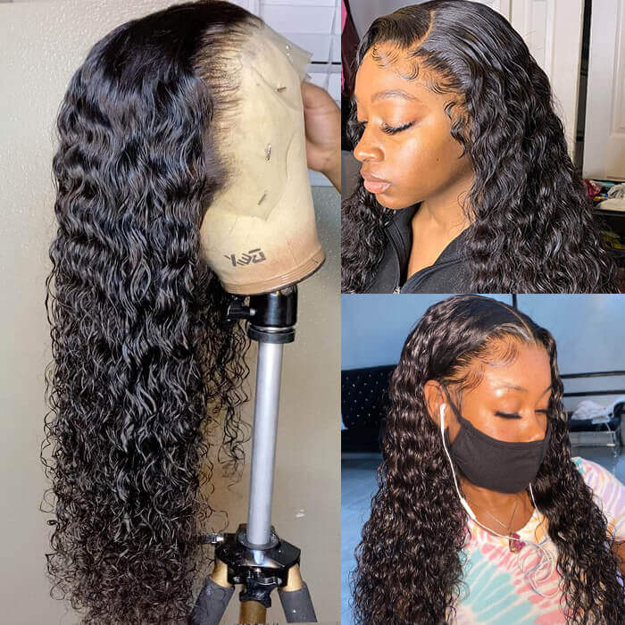 Deep Wave 13X6 New Clean And Clear HD Lace Front Wigs Human Hair Wigs For Women