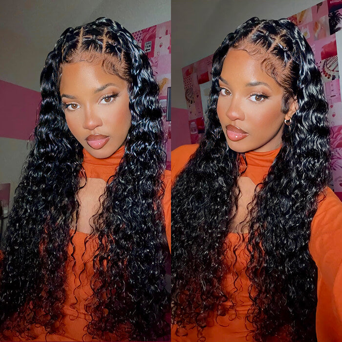 Invisible lace store wig