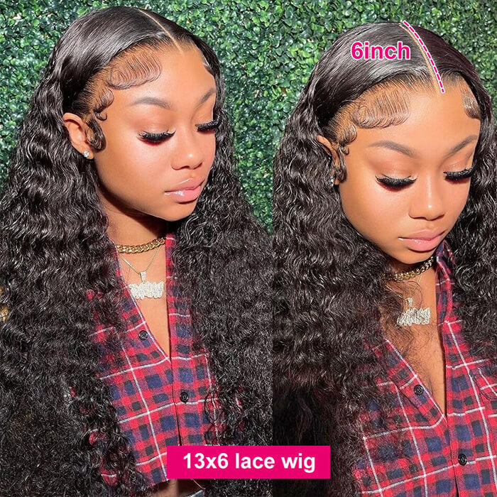 Deep Wave 13X6 New Clean And Clear HD Lace Front Wigs Human Hair Wigs For Women
