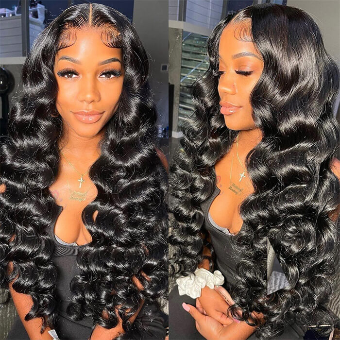 Loose Wave Virgin Hair Weave 3/4 Bundles Deals Unprocessed Human Hair Extensions