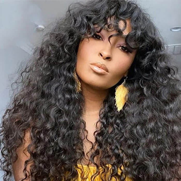 Lace Front Wigs with Bangs