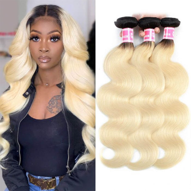 T1b/613 Blonde Ombre Hair