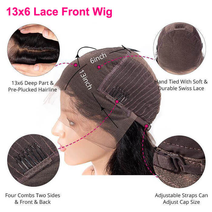 Deep Wave 13X6 New Clean And Clear HD Lace Front Wigs Human Hair Wigs For Women