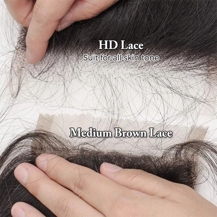 Deep Wave 4*4 HD Transparent Lace Closure Wigs Affordable Human Hair Wigs