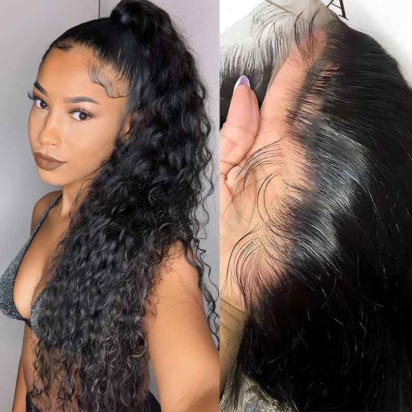 Deep Wave 360 Lace Frontal Wigs