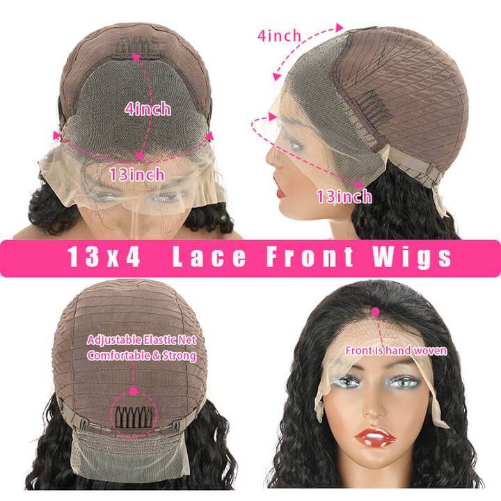13*4 HD Lace Frontal Wigs Skin Melt Transparent Human Hair Wigs-Pizazz Hair