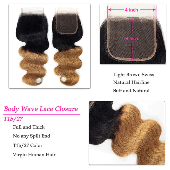 1B/27 Ombre Color Body Wave