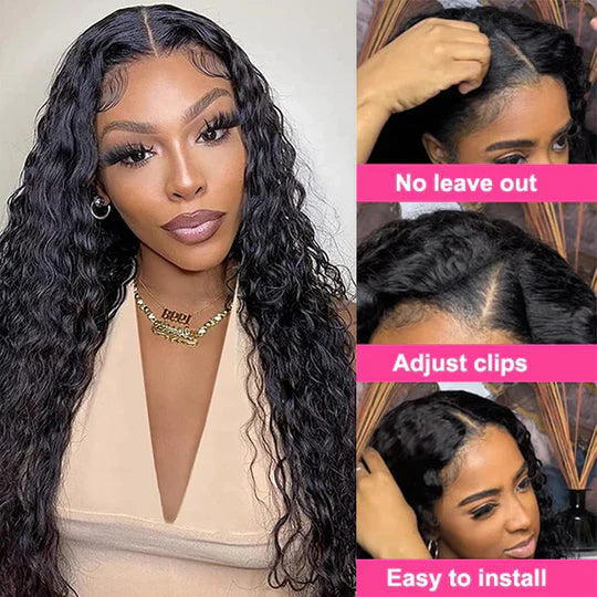Water Wave V Part Wig