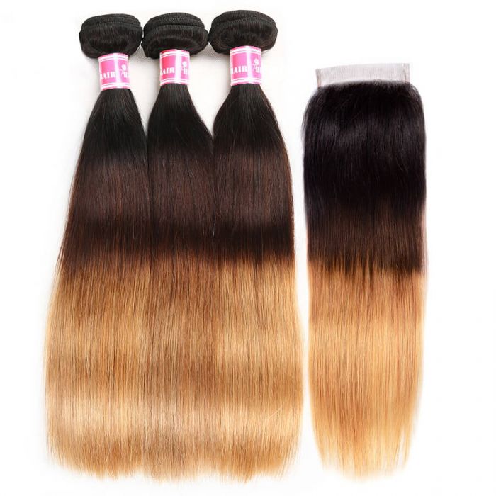 1B/4/27 Color Straight Human Hair