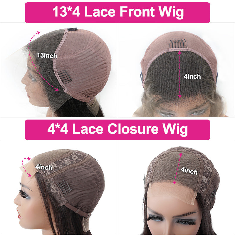 Curly Human Hair Wig with Bangs