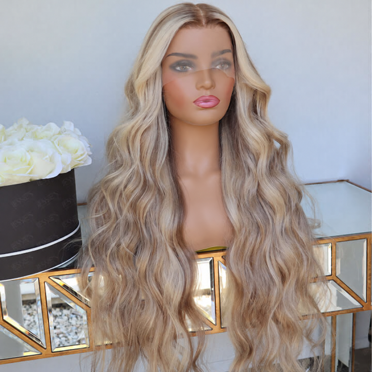 Body Wave Ash Brown Highlight Wig With Dark Roots Human Hair 5x5 13×4 13x6 HD Lace Frontal Wigs Pre Cut Lace