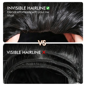 3 In 1 Half Wig | Kinky Curly Comfortable Fit Glueless Install Filp Over Half Wig With Adjustable Drawstring
