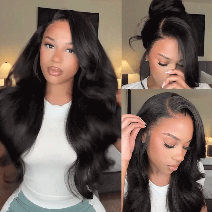Body Wave Glueless Ear-to-ear 13x6 Frontal HD Lace Wig Human Hair Flexi-Fit Drawstring Cap