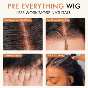13x6 Full HD Invisible Lace Frontal Wigs Body Wave Human Hair Wigs Pre Plucked Natural Hairline