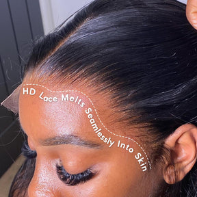 Ultra-fitted 13x6 Full Frontal Skinlike HD Lace Straight Human Hair Wigs with Elastic Drawstring Glueless Pre Everything Wigs