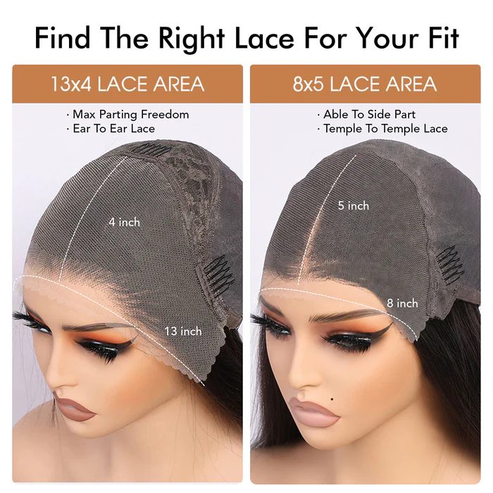 4C Edges Hairline Glueless Curly Bob Wig Pre-Cut HD Lace Front Human Hair Wigs with Flexi-Fit Drawstring Cap