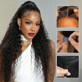 Pizazz Pull & Go Glueless Wig Deep Wave Ready To Go 13×6 HD Lace Human Hair Wig Put It On & Go