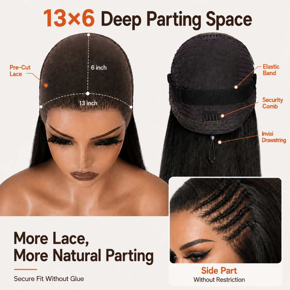 Bouncy Ocean Wave Bob Wig Glueless 8×5 13×4 HD Lace Front Wigs Human Hair 220% Density