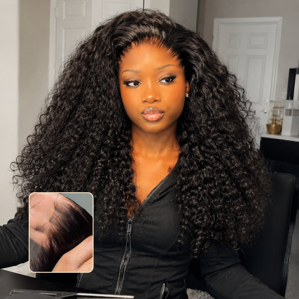 13x6 Full HD Lace Wigs Deep Wave Human Hair Parting Max Wigs Pre Plucked Natural Hairline