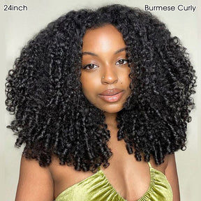 Pizazz Hair 3 In 1 Half Wig | Easy Wear Curly Wear Go Half Wig With Adjustable String Beginner Friendly