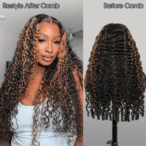 Burmese Curly 13×6 Wig With Spiral Curly Ends Invisi-Drawstring Pre-Everything Human Hair Wig
