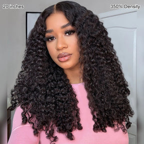 Pizazz Hair Burmese Curly Glueless 13x6 HD Lace Front Wear Go Wig With Flexible Fit Drawstring Human Hair Wig