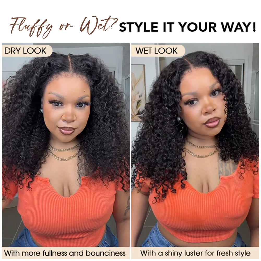 4C Edges Hairline Deep Wave 13x4 Lace Front Wig Glueless Lace Wig