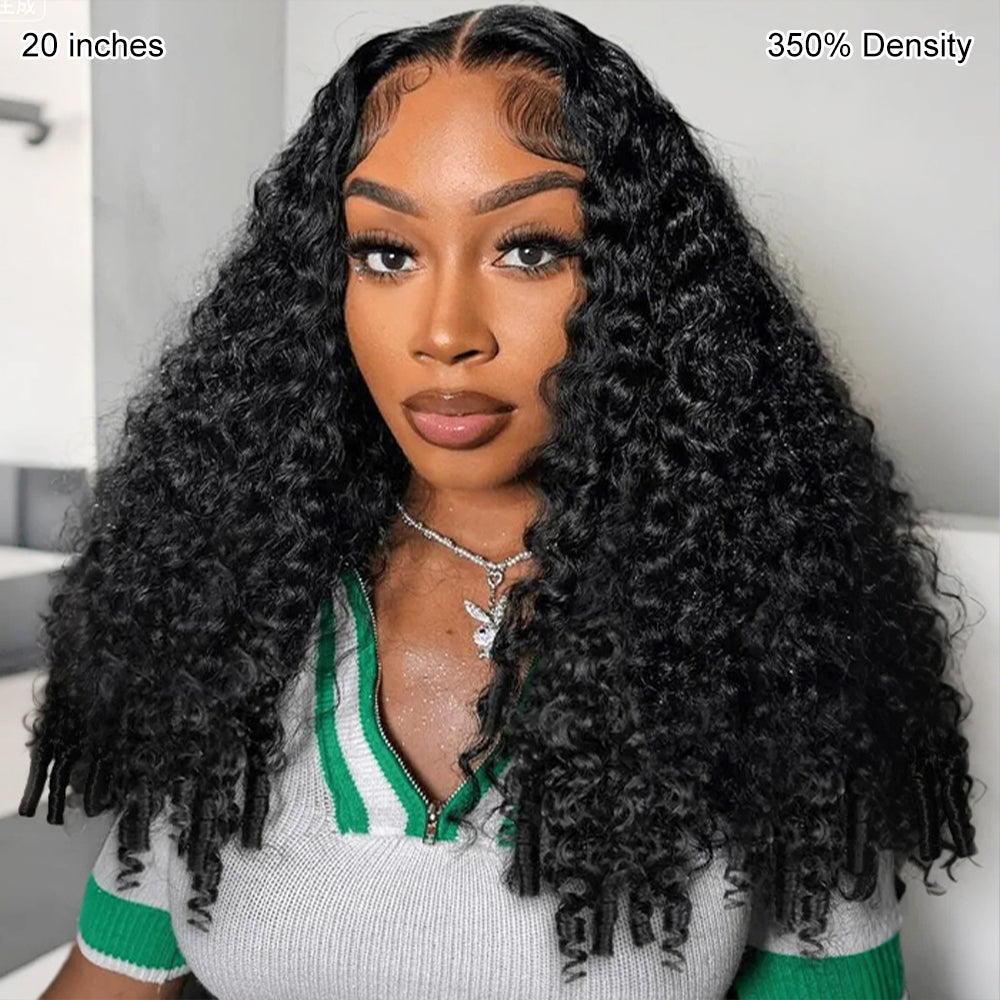 Pizazz Hair Burmese Curly Glueless 13x6 HD Lace Front Wear Go Wig With Flexible Fit Drawstring Human Hair Wig