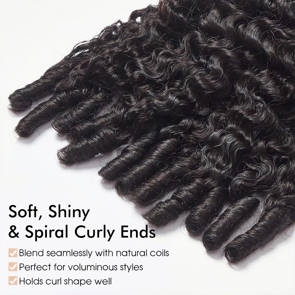 Burmese Curly 13×6 Wig With Spiral Curly Ends Invisi-Drawstring Pre-Everything Human Hair Wig