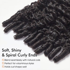 Burmese Curly 13×6 Wig With Spiral Curly Ends Invisi-Drawstring Pre-Everything Human Hair Wig