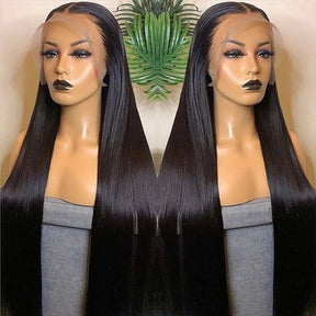 Straight Lace Front Wigs with Bleached Knots 13x6 HD Transparent Lace Frontal Wigs